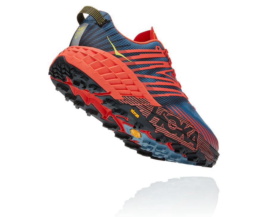 Tenis Hoka One One Trail Hombre Rojos - Speedgoat 4 - LQVW28019